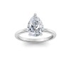 3 Ct Pear Lab Diamond Solitaire Engagement Ring