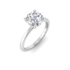 2 Ct Round Moissanite Solitaire Engagement Ring