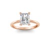 4 Ct Radiant Lab Diamond Solitaire Engagement Ring