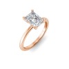 1 Ct Radiant CZ Solitaire Engagement Ring