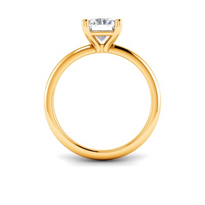 4 Ct Radiant Lab Diamond Solitaire Engagement Ring