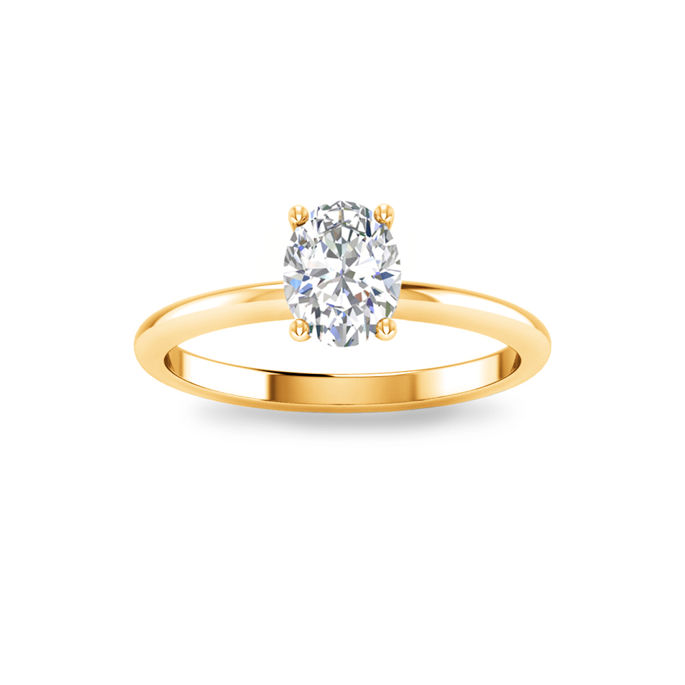 1.5 Ct Oval Diamond Solitaire Engagement Ring