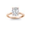 2 Ct Oval Lab Diamond Solitaire Engagement Ring