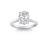 2 Ct Oval CZ Solitaire Engagement Ring
