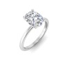 2 Ct Oval CZ Solitaire Engagement Ring