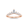 Pear Moissanite Tiara Ring