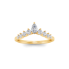 Pear Moissanite Tiara Ring