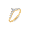 Pear Moissanite Tiara Ring