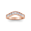 1 Ctw Round Diamond Luxe Channel Set Curved Band