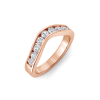 1 Ctw Round Diamond Luxe Channel Set Curved Band