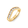 1 Ctw Round Lab Diamond Luxe Channel Set Curved Band