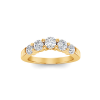 1 Ctw Round Lab Diamond Luxe Prong Set Curved Band