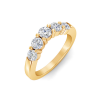 1 Ctw Round Lab Diamond Luxe Prong Set Curved Band