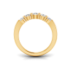 1 Ctw Round Lab Diamond Luxe Prong Set Curved Band