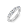 1 Ctw Round Moissanite Luxe Prong Set Wedding Band