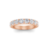1 Ctw Ten Stone Round CZ Pavé Classic Wedding Band