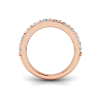 1 Ctw Ten Stone Round CZ Pavé Classic Wedding Band