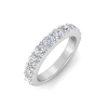 1.50 Ctw Ten Stone Round Diamond Pavé Classic Wedding Band