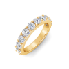1.50 Ctw Ten Stone Round Moissanite Pavé Classic Wedding Band