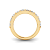 1.50 Ctw Ten Stone Round Moissanite Pavé Classic Wedding Band