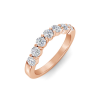 .80 Ctw Round Diamond Statement Curved Band