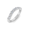 .80 Ctw Round Lab Diamond Statement Curved Band