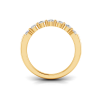 .80 Ctw Round Lab Diamond Statement Curved Band
