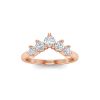 5 Stone Moissanite Nesting Ring