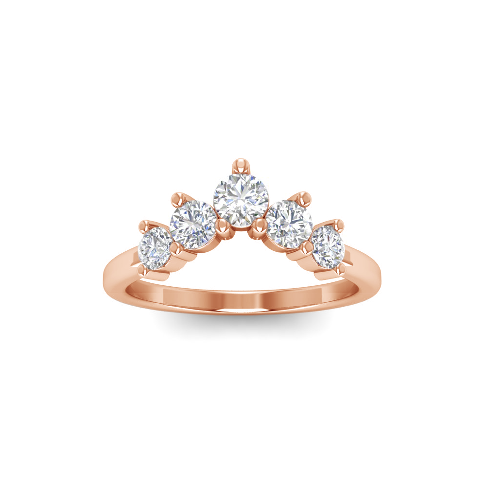 5 Stone Moissanite Nesting Ring