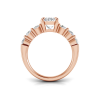 3.5 Ctw Oval Moissanite Classic Seven Stone Engagement Ring