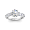3.5 Ctw Oval Moissanite Classic Seven Stone Engagement Ring