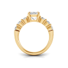 3.5 Ctw Oval Moissanite Classic Seven Stone Engagement Ring