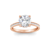 Surprise Channel Set Hidden Halo Engagement Ring Setting