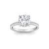 Surprise Channel Set Hidden Halo Engagement Ring Setting