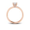 1.83 Ctw Elongated Cushion CZ Surprise Channel Set Hidden Halo Engagement Ring
