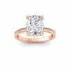 3 Ct Elongated Cushion Lab Diamond & .33 Ctw Diamond Surprise Channel Set Hidden Halo Engagement Ring