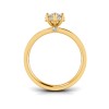 2 Ct Marquise Lab Diamond & .33 Ctw Diamond Surprise Channel Set Hidden Halo Engagement Ring