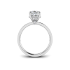2 Ct Pear Lab Diamond & .33 Ctw Diamond Surprise Channel Set Hidden Halo Engagement Ring