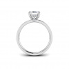 1.33 Ct Radiant Natural Diamond Surprise Channel Set Hidden Halo Engagement Ring, GIA Certified