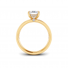 2 Ct Radiant Moissanite & 0.33 Ctw Diamond Surprise Channel Set Hidden Halo Engagement Ring