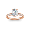 1.83 Ct Oval Natural Diamond Surprise Channel Set Hidden Halo Engagement Ring, GIA Certified
