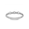 Alternating Three Stone Ring