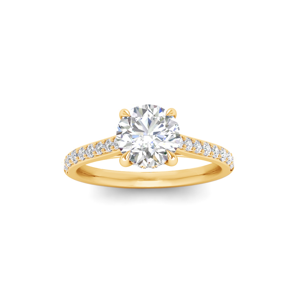 Gala Hidden Halo Engagement Ring Setting