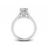 2.42 Ctw Cushion Diamond Gala Hidden Halo Engagement Ring