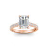 2.42 Ctw Emerald Diamond Gala Hidden Halo Engagement Ring