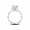 2.5 Ct Princess Colorless Lab Diamond & 0.42 Ctw Gala Hidden Halo Engagement Ring