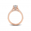 1.92 Ctw Pear CZ Gala Hidden Halo Engagement Ring