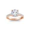 2.42 Ctw Round CZ Gala Hidden Halo Engagement Ring