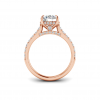 2.42 Ctw Round CZ Gala Hidden Halo Engagement Ring