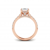 1.42 Ctw Radiant CZ Gala Hidden Halo Engagement Ring